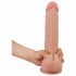 Lovetoy Sliding-Skin - dvouvrstvé dildo - 23 cm (přírodní)