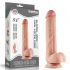 Lovetoy Sliding-Skin - dvouvrstvé dildo - 23 cm (přírodní)