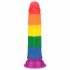 Lovetoy Prider - realistické dildo - 19 cm (duhové)