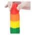 Lovetoy Prider - dildo réaliste en silicone liquide - 19 cm (arc-en-ciel)