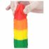 Lovetoy Prider - dildo réaliste en silicone liquide - 19 cm (arc-en-ciel)