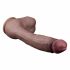 Lovetoy Nature Cock - dvouvrstvé dildo - 26 cm (přírodní)