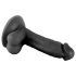 Monsieur Vulgaire - gode réaliste avec testicules et ventouse - 17cm (noir)