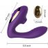 Tracy's Dog 2 - draadloze luchtdruk 2in1 vibrator (paars)