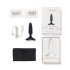 LOVENSE Hush 2 XS - petit plug anal vibrant rechargeable (25mm) - noir