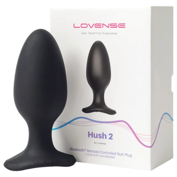 LOVENSE Hush 2 L - dobíjecí malý anální vibrátor (57 mm) - černý