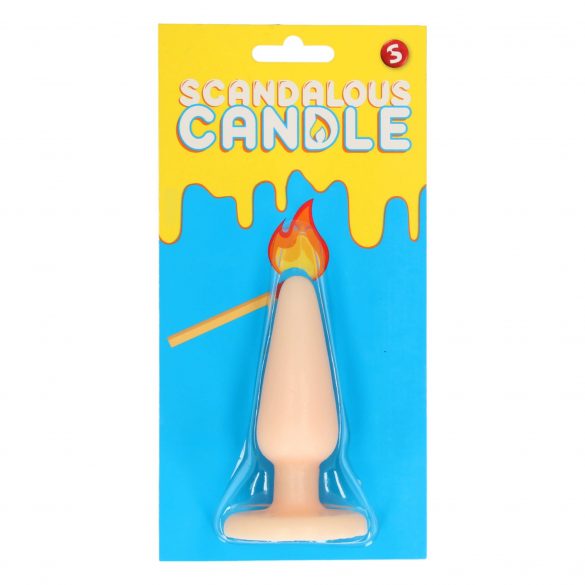 Scandalous - bougie - plug anal - naturel (50g)