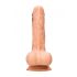 RealRock Dong 7 - realistické dildo s varlaty (17 cm) - přírodní