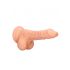 RealRock Dong 7 - realistische dildo met ballen (17 cm) - natuur