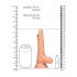 RealRock Dong 7 - realistische dildo met ballen (17 cm) - natuur