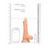 RealRock Dong 7 - realistické dildo s varlaty (17 cm) - přírodní