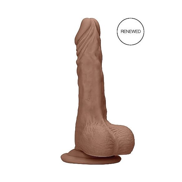 RealRock Dong 7 - godemichet réaliste avec testicules (17 cm) - brun foncé