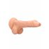 RealRock Dong 8 - realistické dildo s varlaty (20 cm) - přírodní