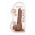 RealRock Dong 8 - realistické dildo s varlaty (20 cm) - tmavě přírodní