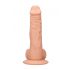 RealRock Dong 9 - realistické dildo s varlaty (23 cm) - přírodní