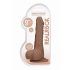 RealRock Dong 9 - realistische dildo met testikels (23cm) - donker natuur