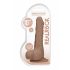 RealRock Dong 10 - realistické dildo s varlaty (25 cm) - tmavě přírodní