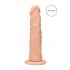 RealRock Dong 8 - realistické dildo (20 cm) - přírodní