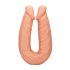 RealRock Double Dong 18 - dvojité dildo (46 cm) - přírodní