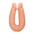 RealRock Double Dong 18 - dvojité dildo (46 cm) - přírodní