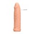 RealRock Penis Sleeve 6 - návlek na penis (17cm) - přírodní barva