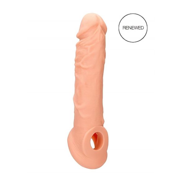 RealRock Penis Sleeve 8 - návlek na penis (21cm) - tělová barva