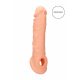 RealRock Penis Sleeve 8 - návlek na penis (21cm) - tělová barva