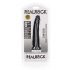 RealRock Slim - zuignap realistishe dildo - 15,5 cm (zwart)