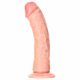 RealRock Curved - zakřivené realistické dildo s lepivou základnou - 15,5 cm (přírodní)