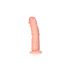 RealRock Curved - zakřivené realistické dildo s lepivou základnou - 15,5 cm (přírodní)