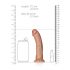 RealRock - realistische dildo met zuignap - 15,5cm (donker natuur)