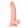 RealRock Curved - připínací, realistické dildo s varlaty - 15,5 cm (přírodní)