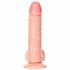 RealRock Curved - připínací, realistické dildo s varlaty - 15,5 cm (přírodní)