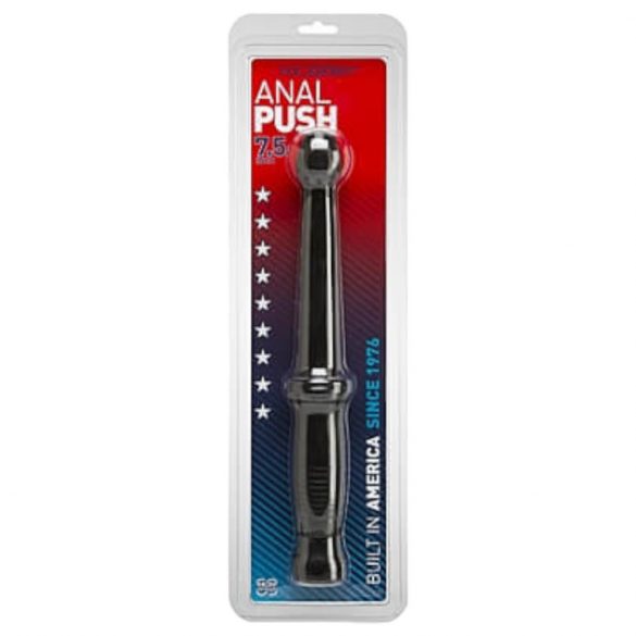 Doc Johnson Anal Push - handgreep dildo (zwart)