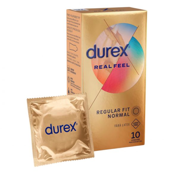 Durex Real Feel - préservatifs sans latex (10 pièces)