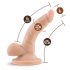 Dr. Skin 4 - Dildo réaliste avec ventouse et testicules - Beige (12cm)