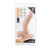 Dr. Skin 4 - Dildo réaliste avec ventouse et testicules - Beige (12cm)