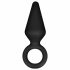 Anal Adventures Platinum S - plug anal (noir) - petit