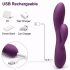 Engily Ross Bacall 2.0 - Vibromasseur rechargeable avec stimulateur de clitoris et point G (violet)