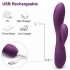 Engily Ross Bacall 2.0 - Vibromasseur rechargeable avec stimulateur de clitoris et point G (violet)