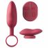 Platanomelón Mobi - Cordless, Radio-Controlled Vibrator Set - 2 Pieces (Red)