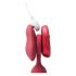 Platanomelón Mobi - Ensemble de Vibromasseur Sans Fil Rechargeable - 2 Pièces (Rouge)