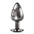 Evolved Zwart Edelsteen - metalen anale dildo set (zwart-zilver)