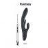 Playboy Rabbit Vibe - Vibromasseur rechargeable avec stimulateur clitoridien (noir)