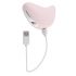 Playboy Palm - vibromasseur clitoridien étanche rechargeable 2-en-1 (rose)