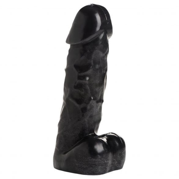 Pecker Noir - Bougie de Corps - Pénis avec Testicules - Noir (352g)