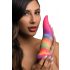 Langue Créature - Dildo en Silicone Lumineux - 21 cm (Arc-en-ciel)