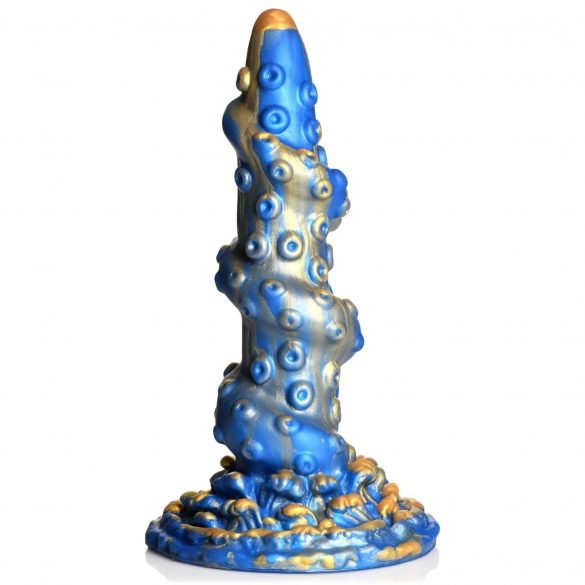 Phallus Kraken - Tentacle spiralé - 21 cm (or-bleu)