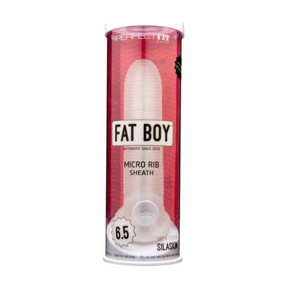 Fat Boy Micro Rainuré - gaine pénienne (17 cm) - blanc laiteux