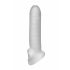 Fat Boy Micro Ribbed - návlek na penis (17 cm) - mléčně bílý